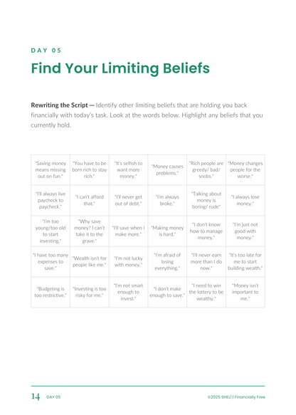 Your Wealth Era Guided Journal by SHELÍ Financially Free